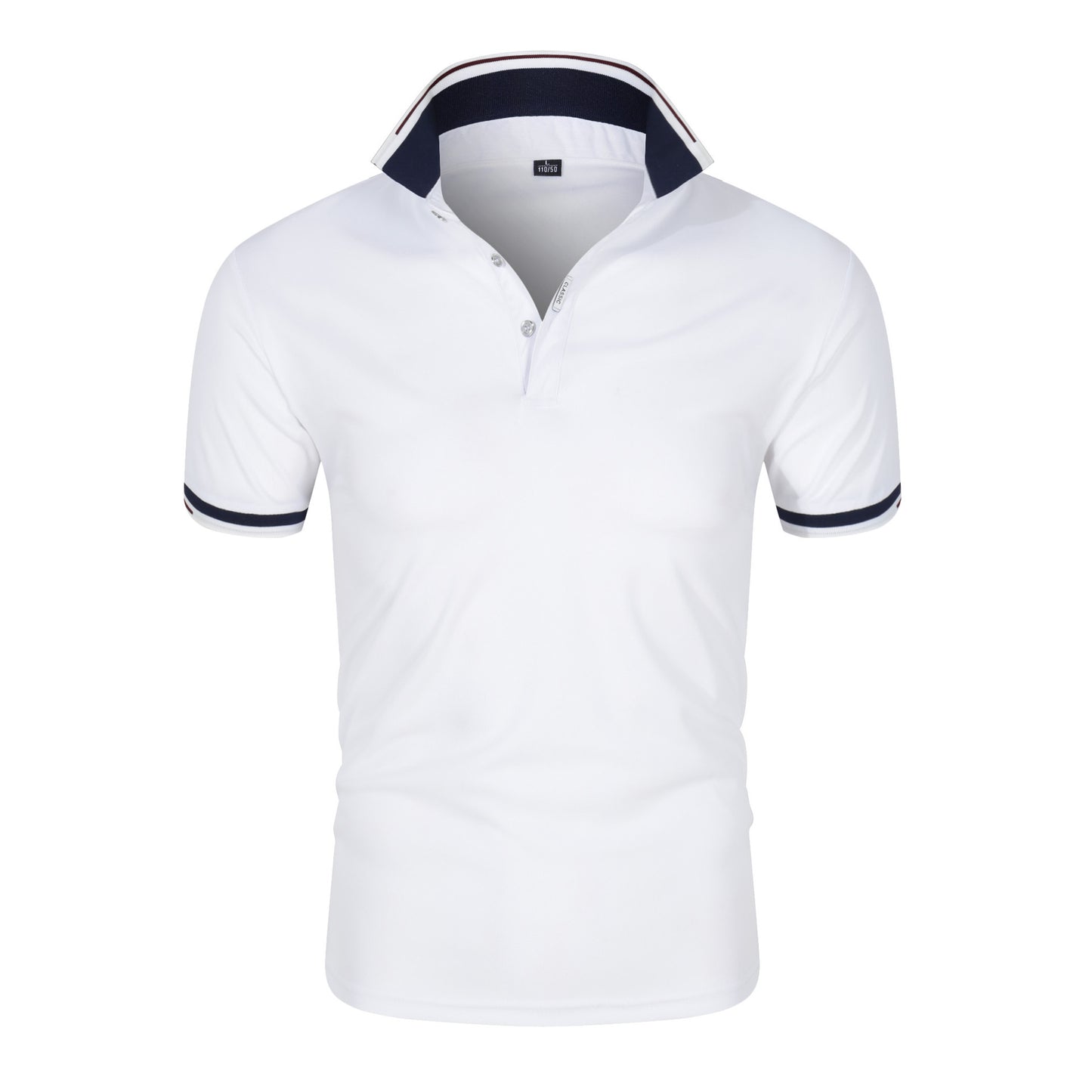 VLOVELAW 2025 Summer business men's polo shirt solid color cotton short-sleeved youth popular casual POLO shirt lapel short-sleeved T-shirt