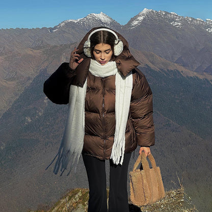 KKBOXLY Cross-border bread clothes women's 2025 style New winter new warm versatile loose cotton-padded jacket thickened jacket cotton-padded jacket