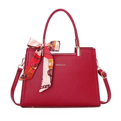 VLOVELAW 2025 Manufacturer popular new bag women's large-capacity textured wedding bag red handbag bride bag women's bag one piece delivery