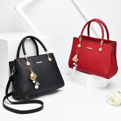 VLOVELAW 2025 Women's bag fashion mother bag women's popular tide Korean version women's bag middle-aged shoulder crossbody handbag simple women's bag