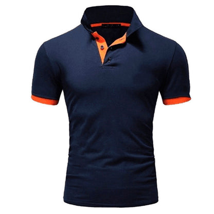 VLOVELAW 2025 Men's Polo Shirt Korean Version  Spring/Summer Slim-fit Fashion Short Sleeve Polo Shirt, Youth Casual Lapel T-Shirt Men's Wear