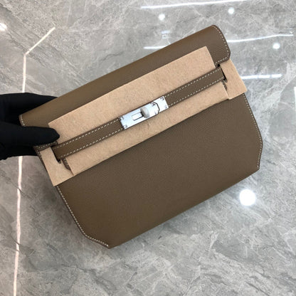 VLOVELAW 2025 New fashion retro underarm shoulder bag genuine leather palm pattern cowhide Kai bag underarm street trend messenger bag