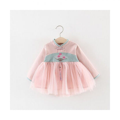 Little Girl Summer Cute One Year Old Celebration Dress Baby Summer Western Style Fashion 1 Princess Dress Girl Dress