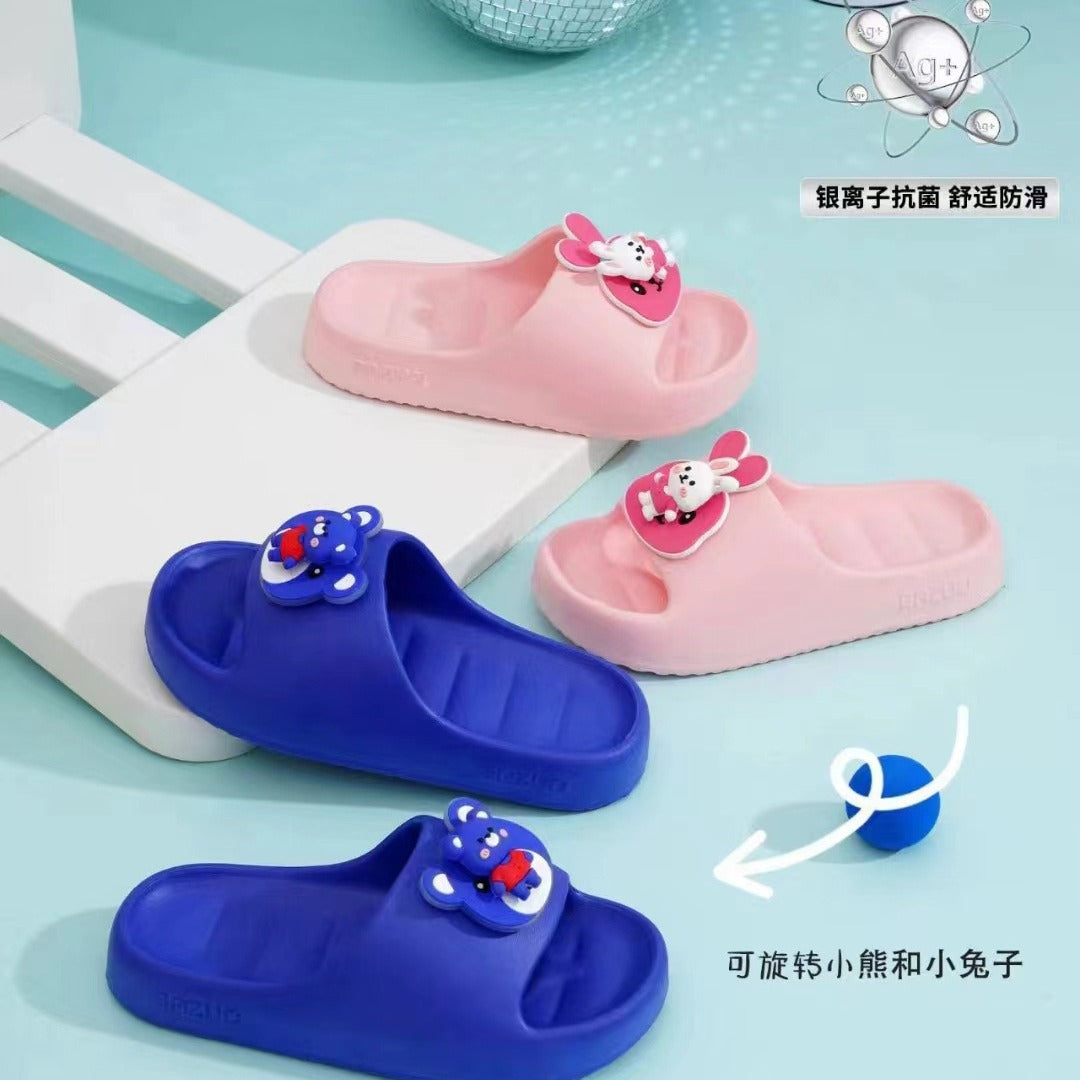 VLOVELAW Factory Wholesale Children's Slippers  New Summer Cartoon Rotating Cute Child Thick Bottom Household PVC Non-Slip