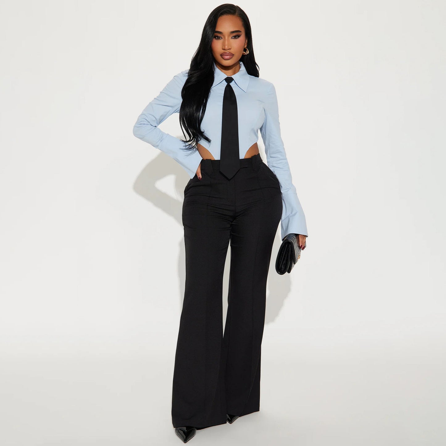 n design professional shirt pure desire Spice girl onesie women's outer wear slim and thin long sleeves spring and summer wholesale