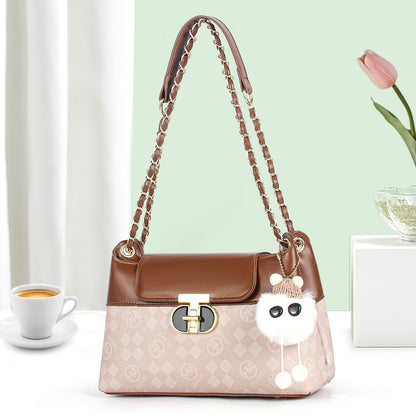 VLOVELAW 2025 Printed chain niche bag women's bag popular new mother bag versatile messenger bag women's Popular trade shoulder messenger bag