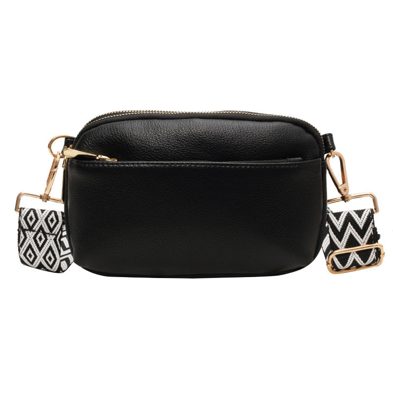 VLOVELAW Cross-Border Fashion Messenger Bag Small Square Bag Trendy Women's Bags Niche Solid Color Pu All-Match Simple Women's Shoulder Bag