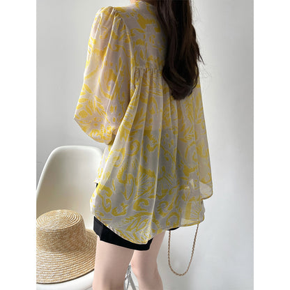 2025 Tachibana Spring  Retro Long Sleeve Sunscreen Clothing Pure Desire Wind Shirt Women's Tencel Shirt Top Thin 933