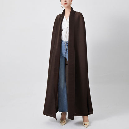 2025 Loose large size extended trench coat women's high-end sense of high-end New Middle East Popular trade abaya women's robe