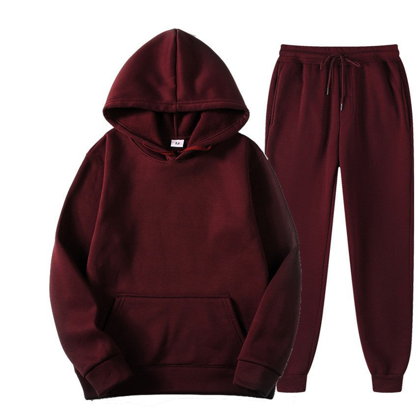 VLOVELAW Spring and Autumn New Men's Sports Two-piece Set Trend Pullover Hooded Sweater Set Sportswear Men's Sports Suit Men's