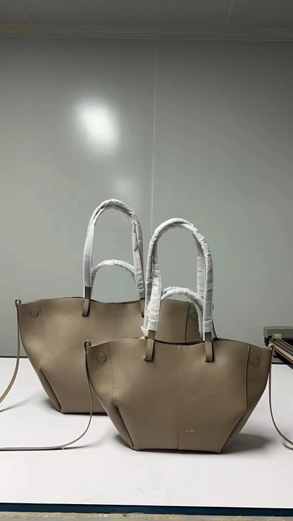 VLOVELAW Niche Pol Tote Bag New Cyme Cowhide Portable Large Capacity Shopping Bag Genuine Leather Women's Bag