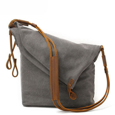 VLOVELAW 2025 Muchuan canvas women's bag shoulder bag messenger bag retro literary cloth bag trendy men's and women's canvas bag commuter