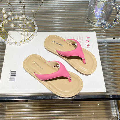 VLOVELAW Girls' Flip Flops  Summer New Children's Indoor and Outdoor Slippers Little Girl Fashion Non-Slip Soft Bottom Sandals