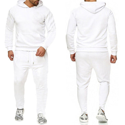 VLOVELAW Spring and Autumn New Men's Sports Two-piece Set Trend Pullover Hooded Sweater Set Sportswear Men's Sports Suit Men's