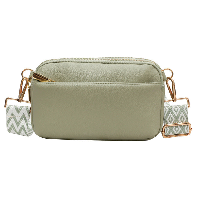 VLOVELAW Cross-Border Fashion Messenger Bag Small Square Bag Trendy Women's Bags Niche Solid Color Pu All-Match Simple Women's Shoulder Bag