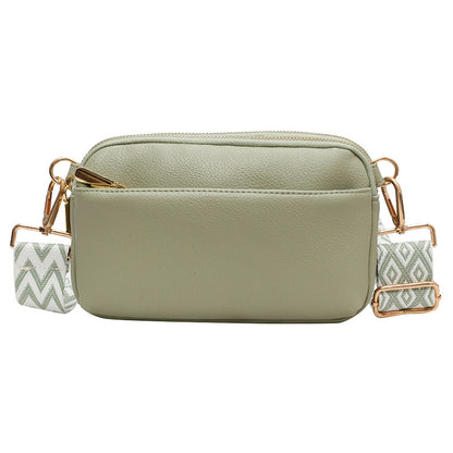 VLOVELAW Cross-Border Fashion Messenger Bag Small Square Bag Trendy Women's Bags Niche Solid Color Pu All-Match Simple Women's Shoulder Bag