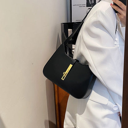 vlovelaw Cross-Border Bags Soft Leather Bag Women's  New Versatile Fashion Underarm Bag Advanced Texture Women's Shoulder Bag