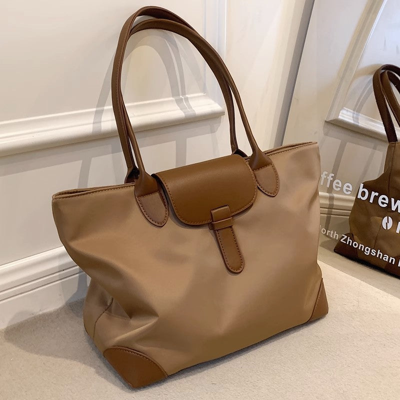 VLOVELAW Wholesale Large Capacity Bag for Women  New Fashion Nylon Canvas Reticule Mummy Commuter Shoulder Tote Bag