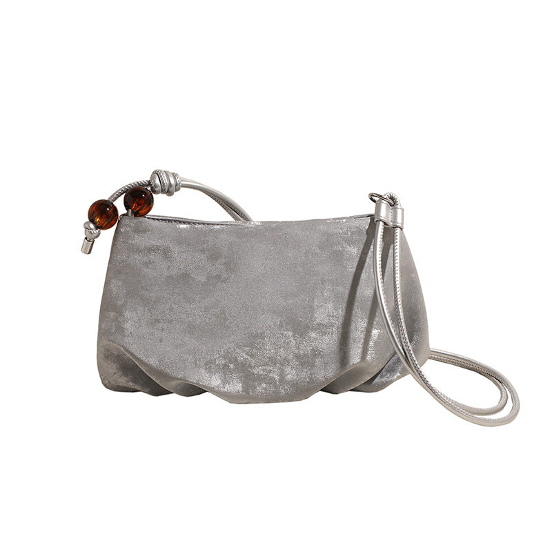 VLOVELAW 2025 Folded cloud bag women's popular new fashion and leisure niche design messenger bag high-end versatile small square bag