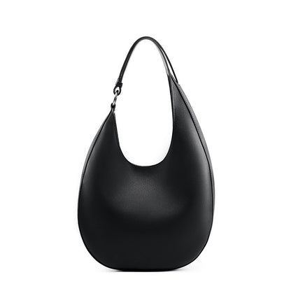 VLOVELAW 2025 popular new niche design special-shaped crescent bag, semi-round bag, one-shoulder underarm women's bag, leather messenger tote bag.