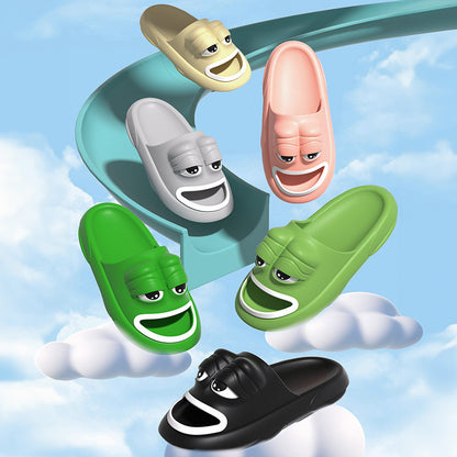 VLOVELAW [Source Factory] Cross-Border Frog Slippers Summer Boys and Girls Special Internet Celebrity Foreign Trade Eva Sandals