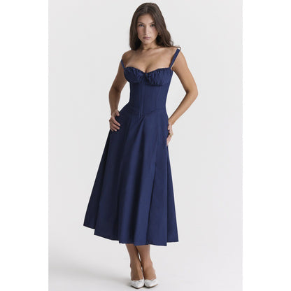 VLOVELAW Hot Summer  Foreign Trade Commuting Elegant Solid Color Fashion High-End Sling Dress Skirt for Women