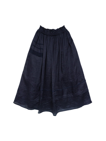 Ramie top popular new spring and autumn sunscreen long-sleeved T-shirt pullover women's 211216 skirt 220303