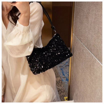 VLOVELAW New Fashion Women's Bag Shoulder Bag Messenger Bag Underarm Bag Sequin Bag Cross-Border Product Hot Sale