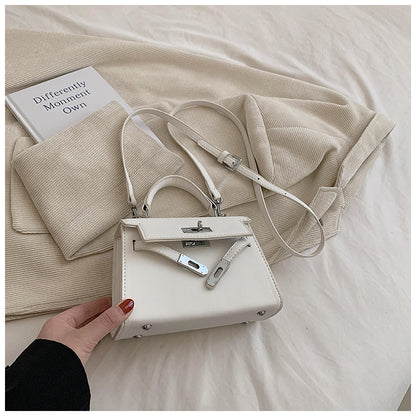 VLOVELAW This Year's Popular Retro Small Bags Women's  New Fashion Summer Crossbody Bag Women's Textured Portable Kelly Bag