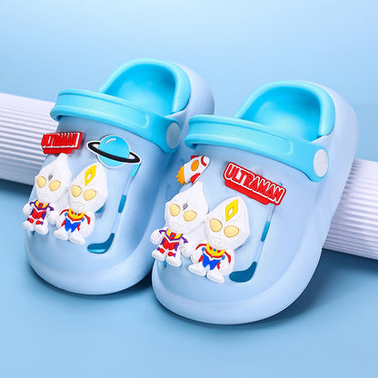 VLOVELAW Ultraman  New Children's Slippers Summer Boys Baby Non-Slip Hole Shoes Boy Beach Shoes Sandals