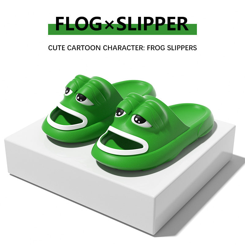 VLOVELAW [Source Factory] Cross-Border Frog Slippers Summer Boys and Girls Special Internet Celebrity Foreign Trade Eva Sandals