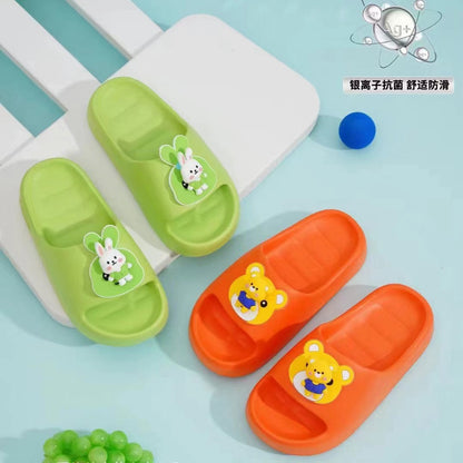 VLOVELAW Factory Wholesale Children's Slippers  New Summer Cartoon Rotating Cute Child Thick Bottom Household PVC Non-Slip
