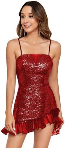 2025magic sequins gradual change color miniskirt  new suspender bead dress hip dress