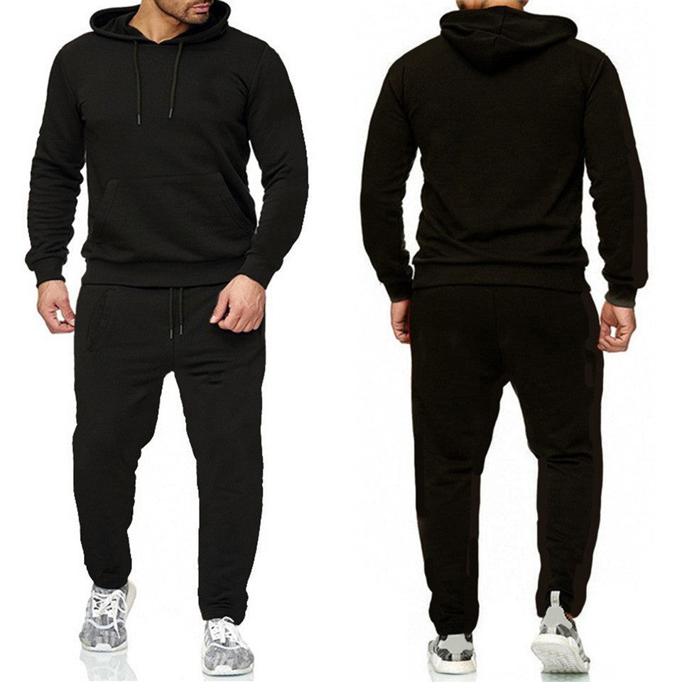 VLOVELAW Spring and Autumn New Men's Sports Two-piece Set Trend Pullover Hooded Sweater Set Sportswear Men's Sports Suit Men's