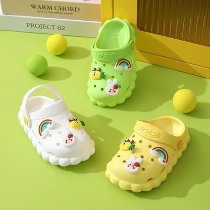 VLOVELAW Summer New Children's Sandals Casual Beach Hole Shoes Cute Cartoon Home Slippers Non-Slip Soft Bottom
