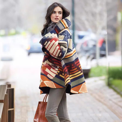 Popular trade ebay  new autumn and winter women's clothing long-sleeved hooded jacket printed dragon and phoenix coat