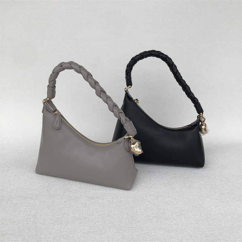 VLOVELAW Special-Interest Design Aupen Mildew Same Fashion Simple Sheepskin Shoulder Handbag Underarm Bag Women