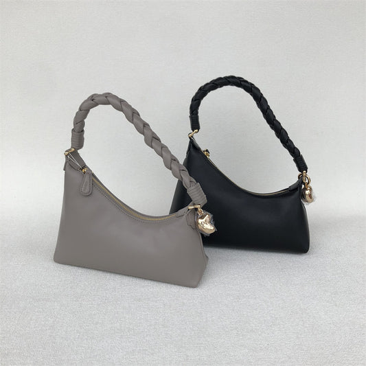 VLOVELAW Special-Interest Design Aupen Mildew Same Fashion Simple Sheepskin Shoulder Handbag Underarm Bag Women