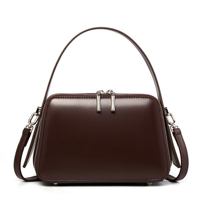 VLOVELAW 2025 25 spring and summer new niche design ear-hanging series commuter bag portable eaves bag leather women's bag commuter oblique span bag