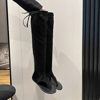 Western Cowboy Boot Boots Summer Internet Hot New  Fashion Korean Style Flip-Flops Sandal Boots High Pants Western