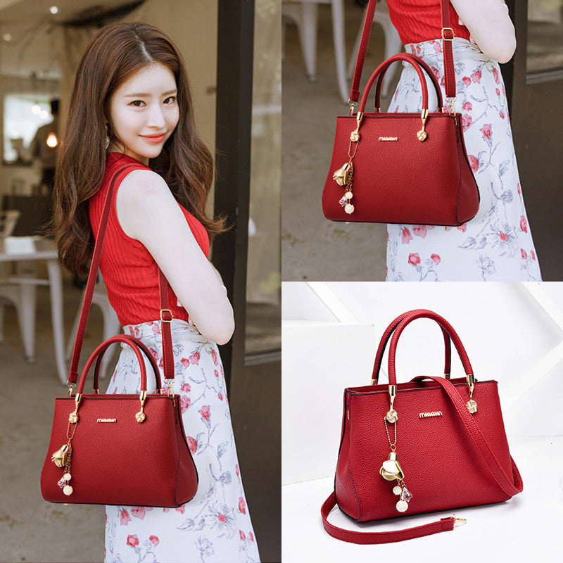VLOVELAW 2025 Women's bag fashion mother bag women's popular tide Korean version women's bag middle-aged shoulder crossbody handbag simple women's bag