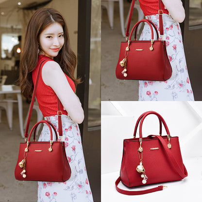 VLOVELAW 2025 Women's bag fashion mother bag women's popular tide Korean version women's bag middle-aged shoulder crossbody handbag simple women's bag