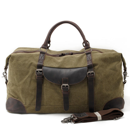 VLOVELAW 2025 Muchuan cloth bag large capacity canvas handbag messenger men's bag luggage bag mad horse leather travel bag household leisure simple