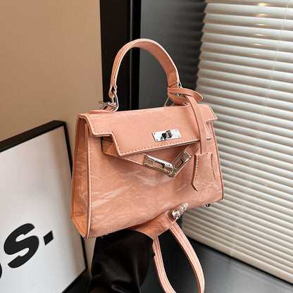 VLOVELAW 2025 Premium texture portable Kelly bag women's popular new trendy fashion shoulder messenger bag niche design versatile bag