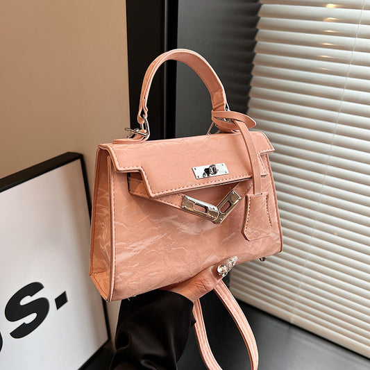 VLOVELAW 2025 Premium texture portable Kelly bag women's popular new trendy fashion shoulder messenger bag niche design versatile bag
