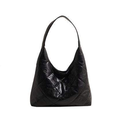 VLOVELAW 2025 Rhombus underarm bag women's large-capacity shoulder bag popular new niche design handbag commuter tote bag