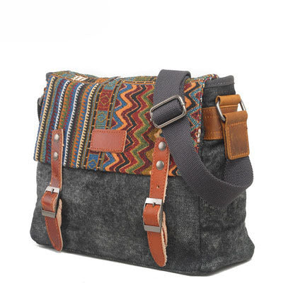 VLOVELAW 2025 Trend retro shoulder bag ethnic style oblique straddle bag casual bag satchel men's bag small square bag cowhide original messenger bag