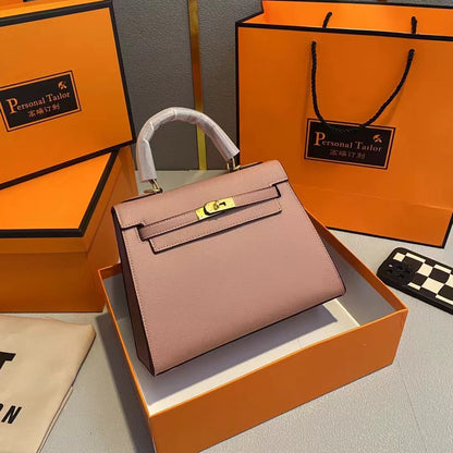 vlovelaw Candy Color Kelly Bag 25cm Women's Handbag Kelly Bag Shoulder Crossbody Women's Bag Women's Bag
