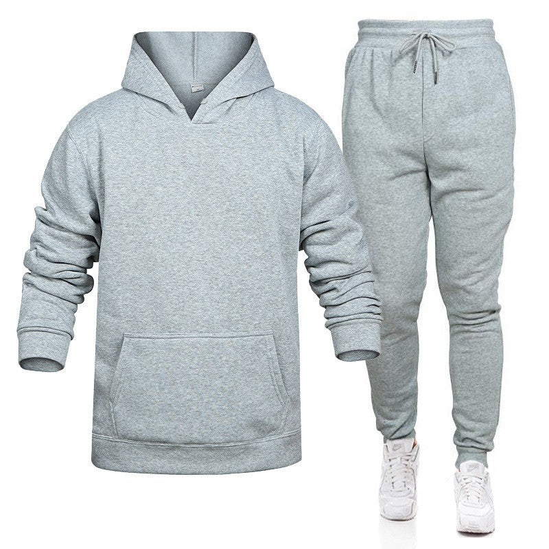 VLOVELAW Spring and Autumn New Men's Sports Two-piece Set Trend Pullover Hooded Sweater Set Sportswear Men's Sports Suit Men's