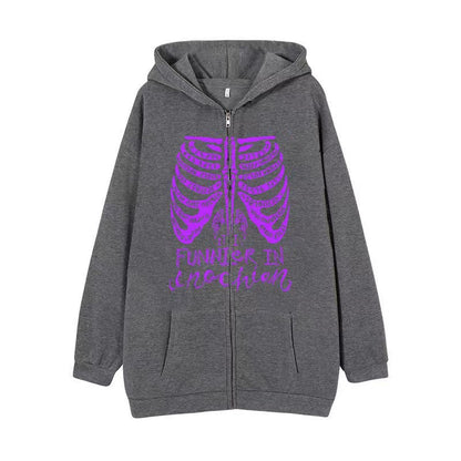 VLOVELAW 2025 Popular and  Diablo Skull Sweatshirt Men's and Women's Hoodies Goth Couple Harajuku Large Size Zipper Sweater